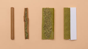 Steps to rolling a cannabis blunt with Botani Gummed Wraps